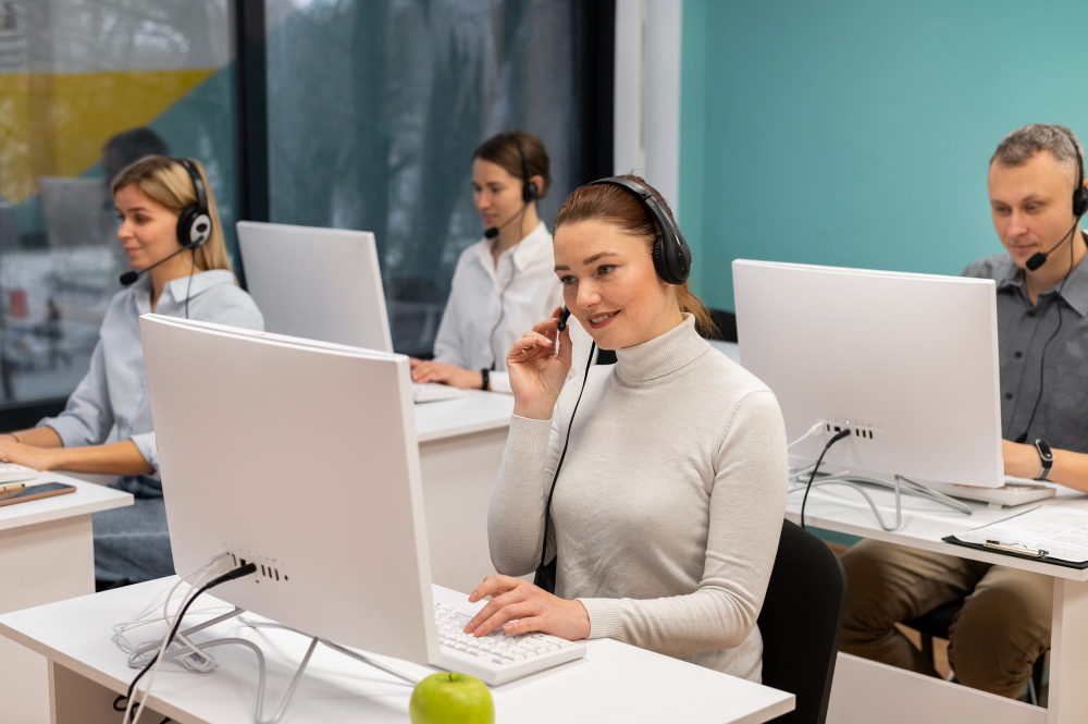 colleagues-with-headphones-working-call-center-office